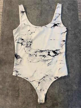 Express Marble Print Bodysuit - Like New!